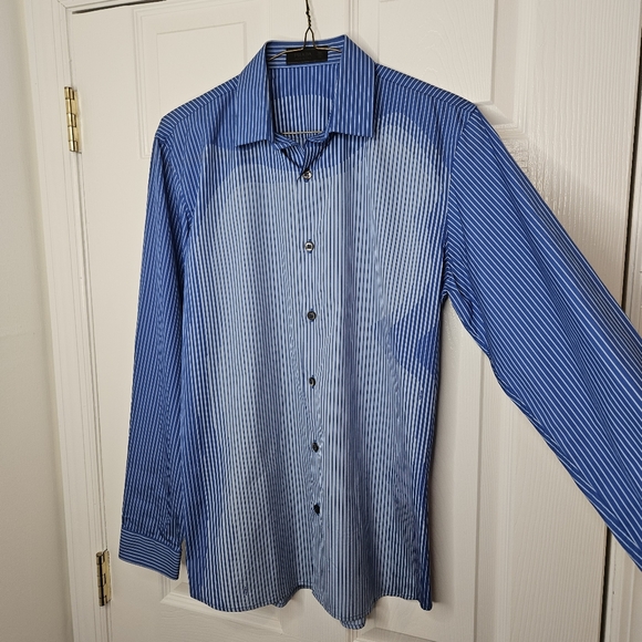 Prada Other - ⭐️ Men's Prada blue striped casual button down 38 || 15 nwot